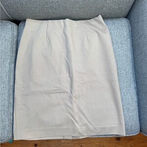 JJill Stretch Pencil Elegant Cream Skirt